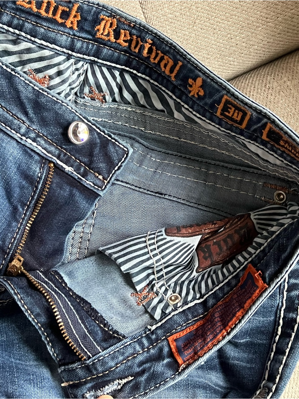 Rock Revival - Low Rise Slim Jeans Medium Wash